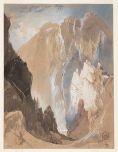 Toltec Gorge en Eva Cliff vanuit het westen, Colorado