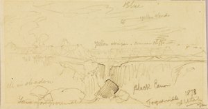 Toquerville, Z. Utah door Thomas Moran