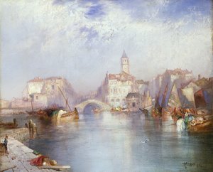 Venetiaans kanaal door Thomas Moran