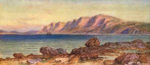 Cape Porcupine, Gut of Canso, Cape Breton (kleurenlitho)