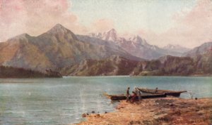 De Cascade Mountains door Thomas Mower Martin