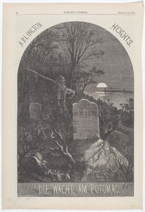 Arlington Heights. De Wacht. Aan de Potomac. door Thomas Nast