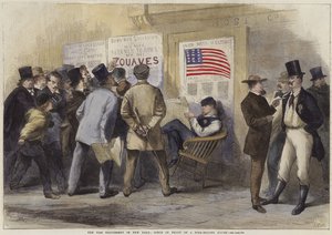 De oorlogsexcitatie in New York