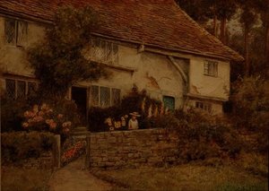 Een Cottage Tuin door Thomas Nicholson Tyndale