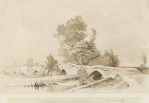 Handsacre - Oude Hoge Brug door Thomas Peploe Wood