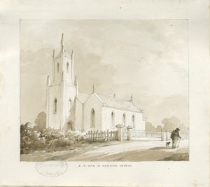 Hanford Kerk door Thomas Peploe Wood