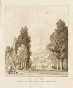 Sandon - Monument voor William Pitt door Thomas Peploe Wood