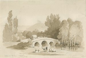 Hollyford Bridge, Milford door Thomas Peploe Wood