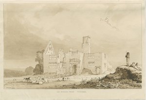 Tittensor - Oud Landhuis, 1837 door Thomas Peploe Wood