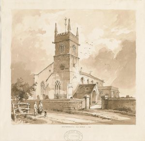 West Bromwich Kerk ["Oud"] door Thomas Peploe Wood