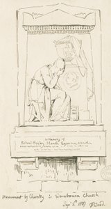 Wombourne Kerk - Monument voor Richard Bailey Marsh door Thomas Peploe Wood