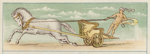Perseus rijdt een wagen