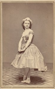 Portret van een balletdanseres,c. 1860 (foto) door Thomas Rice Burnham