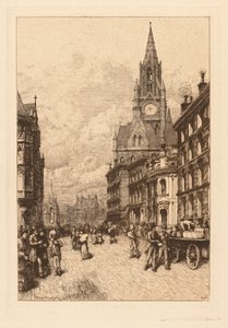 Stadhuis, Manchester door Thomas Riley