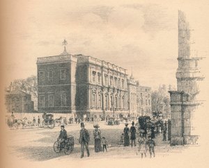 Exterieur van de Banketzaal, Whitehall Palace, 1902 door Thomas Robert Way
