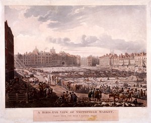 Smithfield Market, Londen, 1811