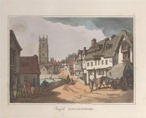 Stamford Lincolnshire, uit Schetsen uit de Natuur door ThomasThomas Rowlandson, Joseph Constantine Stadler Thomas Rowlandson, Joseph Constantine Stadler
