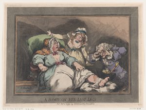 Een Koppelaarster op haar Laatste Benen, 1 oktober 1792 door Thomas Rowlandson