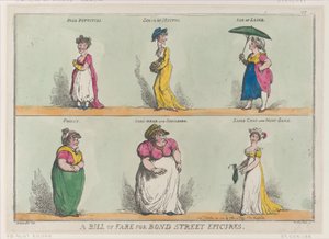 Een Menu voor Bond Street Fijnproevers!!, 25 oktober 1808