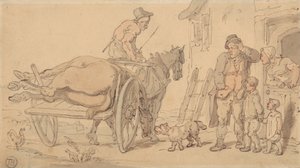 Een Dood Paard op een Kadaverkar