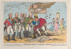 Een Delicate Afwerking voor een Franse Usurpator, 20 april 1814