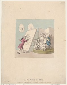 Een familieportret door Thomas Rowlandson