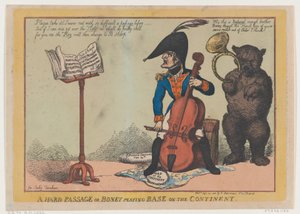 Een Moeilijke Passage, of Boney die Bas speelt op het Continent, 24 september 1808