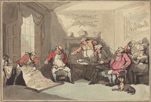 Een militiebijeenkomst, waarschijnlijk 1799 door Thomas Rowlandson