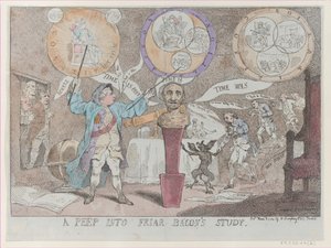 Een Blik in de Studie van Broeder Bacon, 3 maart 1784 door Thomas Rowlandson
