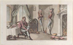 Een gevangene in Avignon, uit Journal of Sentimental Travels in the Southern Provinces of..., 1820 door Thomas Rowlandson