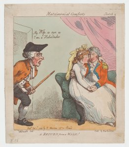 Een Terugkeer van een Wandeling, 1 oktober 1799 door Thomas Rowlandson