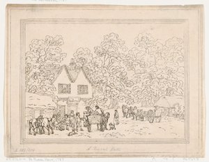 Een landelijke halte door Thomas Rowlandson
