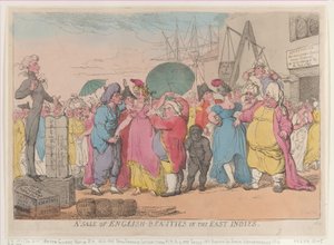 Een Verkoop van Engelse Schoonheden in de Oost-Indië, [10 mei 1811], herdruk