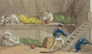Een scène in het Kanaal, uit De Grootmeester, of Avonturen van Qui Hi? in Hindostan. Een Hudibras Gedicht in Acht Canto