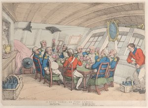 Een Knus Hutje, of Havenadmiraal, 21 juni 1808 door Thomas Rowlandson