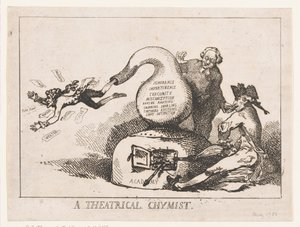 Een Theatraal Chemicus, mei 1786 door Thomas Rowlandson