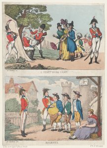 Bezoek aan het kamp, en rekruten, 1811