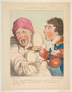 Acute pijn Le Brun Travested, of karikaturen van de passies, 21 januari 1800