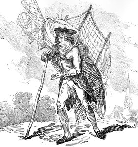 Aerostation out at Elbows of The Itinerant Aeronaut, 1786 door Thomas Rowlandson