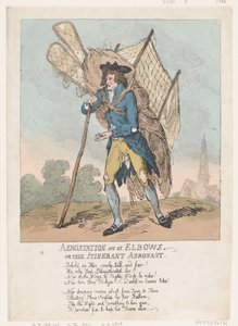 Aerostation uit bij Ellebogen, of De Rondreizende Aeronaut, 5 september 1785 door Thomas Rowlandson