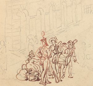 Albumtekening door Thomas Rowlandson