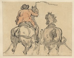 Een Engelse postiljon door Thomas Rowlandson