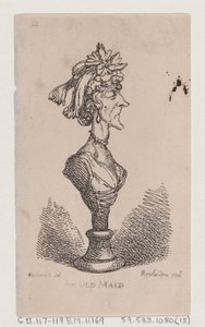 Een Oude Vrijster door Thomas Rowlandson