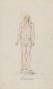 Antinoüs als Osiris door Thomas Rowlandson