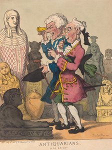 Antiquairs à la Greque door Thomas Rowlandson