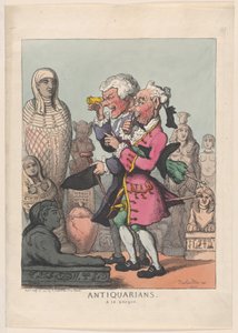 Antiquarians à la Greque, 14 juli 1805 door Thomas Rowlandson