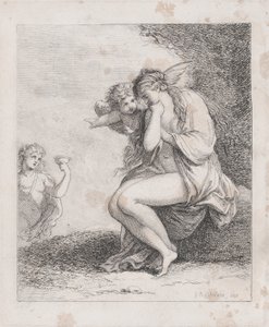 Ariadne op Naxos Benaderd door Bacchus, ca. 1790 door Thomas Rowlandson