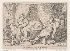 Thuis en in het buitenland door Thomas Rowlandson