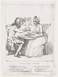 Gierige geliefden, 1 augustus 1797 door Thomas Rowlandson
