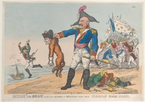 Blucher de Dappere die de zucht van abdicatie uit de Corsicaanse bloedhond haalt, 9 april 1814